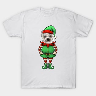 Westie Christmas Elf T-Shirt